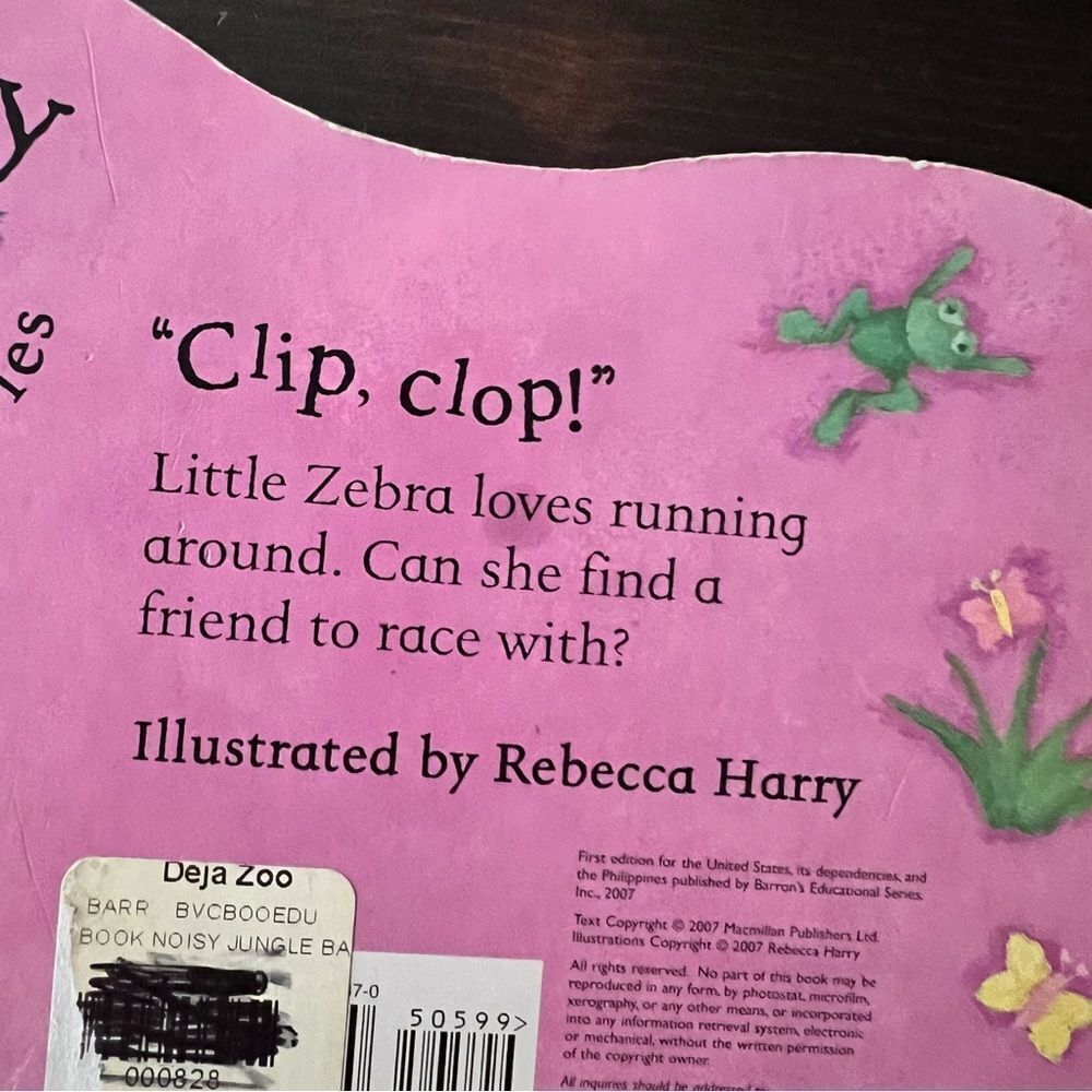 Little Zebra Pink Book - Picture 5 of 7